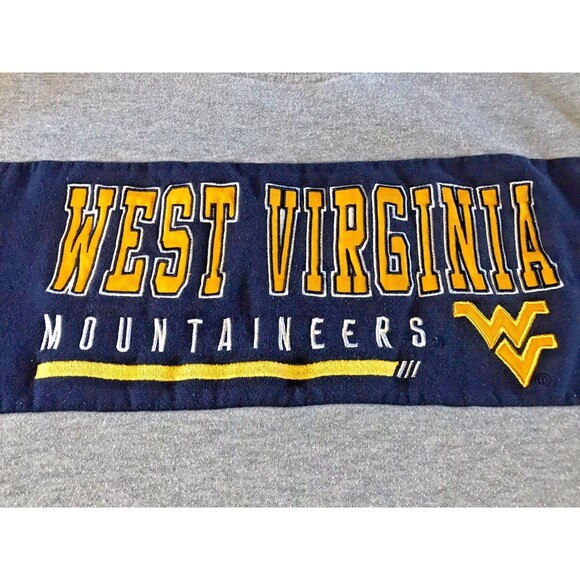 West Virginia Mountaineers Sweatshirt XXL WVU Colosseum Gray Crew Retro Y2K 90s - Picture 2 of 11